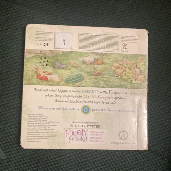 “Peter rabbit and the Flopsy bunnies “ kids sound board book - Picture 3 of 14